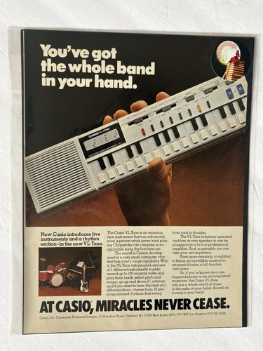 Vtg 1979 1980 casio tone - 1979, vl-tone