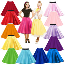 Ladies 50s skirt musical plain - ladies,
