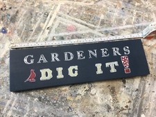 Vintage Wood Sign Gardeners Dig It Sign Pigeon