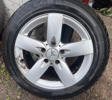 Mercedes r171 SLK 16 Inch rear Alloy Wheel & Tyre 1714010202  nearly new tyre