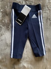 Baby girls Navy Adidas leggings 3-6 months NEW