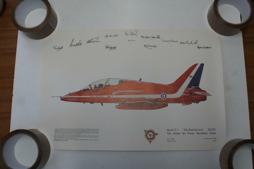 Raf red arrows signed - arrows,