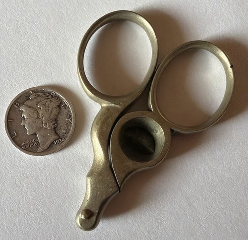 Antique english brass cheroot - brass,