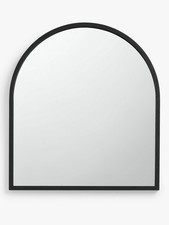 John Lewis Slim Solid Oak Wood Overmantle Mirror 101x90cm (Dirt/Dust/Scratch) B+