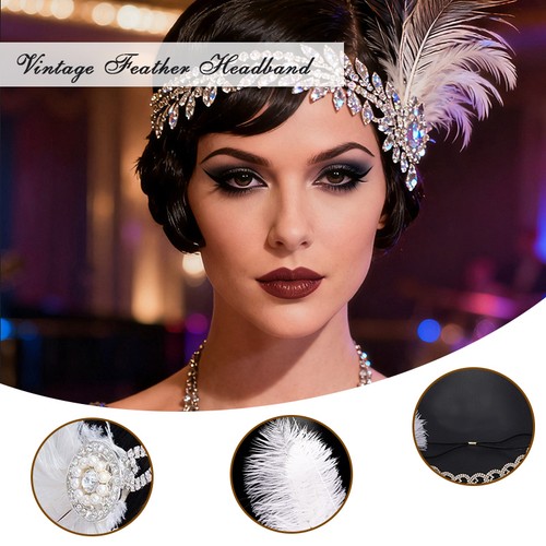 1920s flapper headpiece - 1920s,