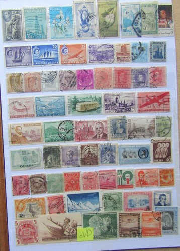 Vintage world postage - (ovd),