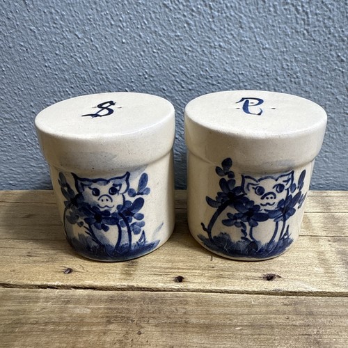 Pig crock salt and pepper - pig,
