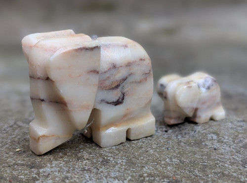 Vintage hand carved onyx - hand,