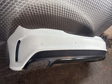 2014-2018 MERCEDES BENZ CLA AMG  W117 REAR BUMPER COMPLETE  IN 650 WHITE