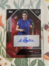 TOPPS KNOCKOUT 24/25 MILLIE BRIGHT CHELSEA RED AUTO 8/10 WSL LIONESSES