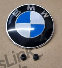 BMW 1 3 5 Series E60 E61 E92 E81 E87 E90 82mm Bonnet Boot Badge + New Grommets