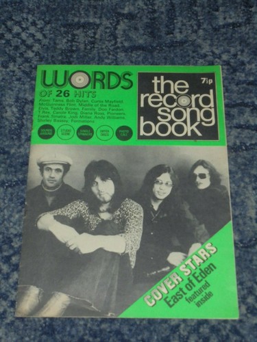 Words record song book - words,