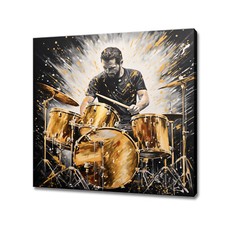Music Drums Player Painting