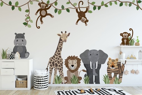 Safari animals and monkey - safari,