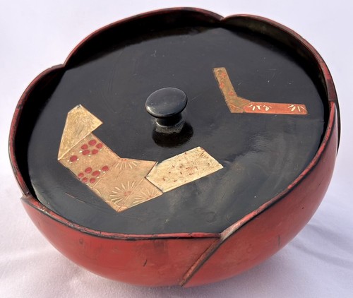 Antique japanese lacquer bowl - japanese,