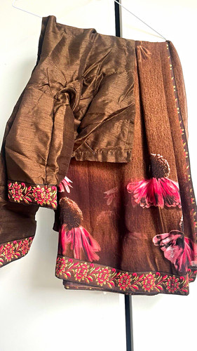 Women brown silk satin - women’s,