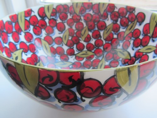 Large bone china deep fruit - china,