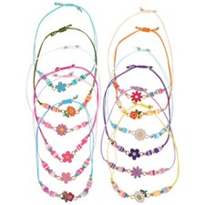  12 Pcs Children's Polymer Clay Bracelet Girls Making Kit Beads Bracelets for