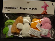 Finger Puppets Set. 5 Puppets