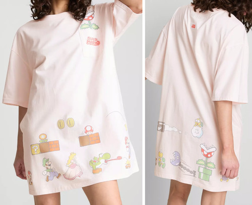 Ladies super mario nightshirt - ladies,
