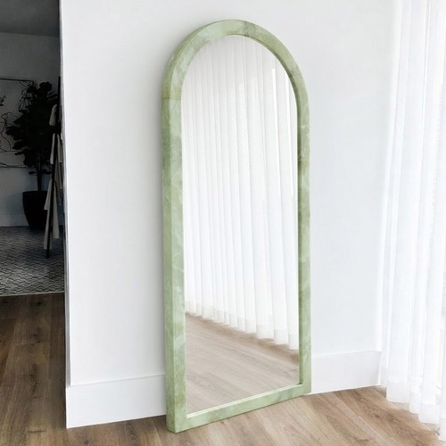 Luxury green onyx arch - luxury, mirror