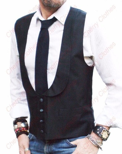 Mens black silk horseshoe - black,