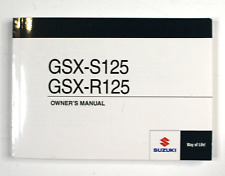 Genuine 2017-On Suzuki GSX-R125 / GSX-S125 / M0 / L8 / English Owner's Manual