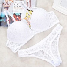 For WomenBalcony Lace Extreme Padded Push up Bra sets Underwear Panties Lingerie
