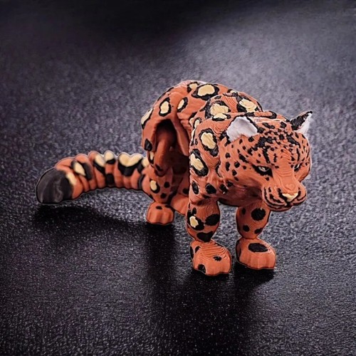 Printed snow leopard model - printed,