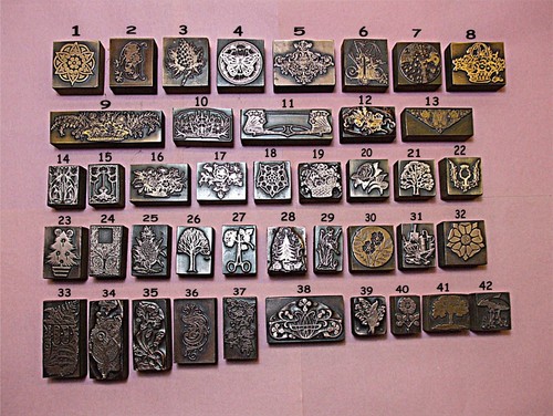 Floral printing blocks - printing,