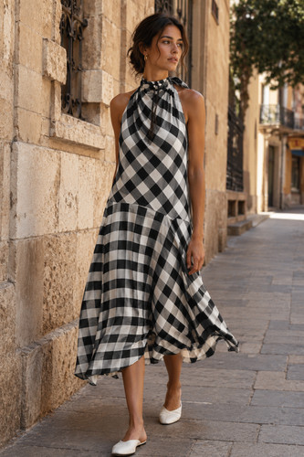 Zara new woman ss26 plaid - new,