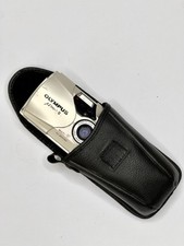 Olympus mju II Stylus Epic 35mm Compact Film Camera Leather Case Good Condition