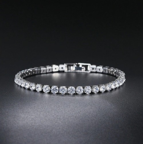 Men cubic tennis bracelet - men's,
