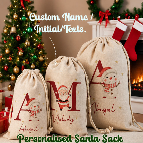 Personalised santa sack - personalised,