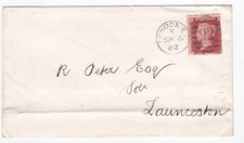 1862 fine penny red - penny,