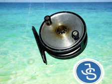 3" vintage metal dry fly reel