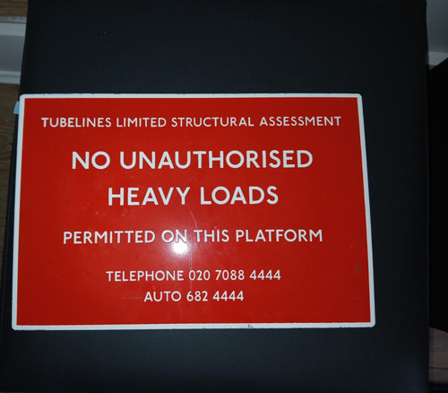 London underground enamel sign - london,