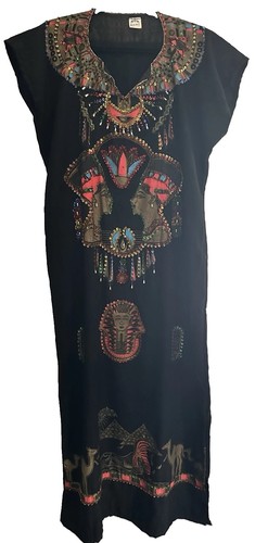 Vintage egyptian kaftan dress - egyptian,