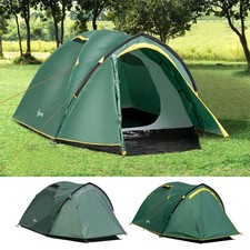 Two-Man Camping Tent w/ Weatherproof Shell Large Windows