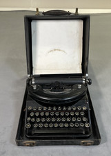 1937? Underwood Noiseless Black Portable Typewriter w/Case Benefits Charity FS