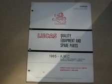 1965 Norton, AJS, Matchless, James, Francis Barnett Motorcycle Lucas Parts List.