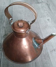 Antique Large Copper Kettle Ships Tea , Kettle. Zink Lined  Tested And All Good 