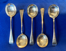 Vintage soup spoons fish - 7½",