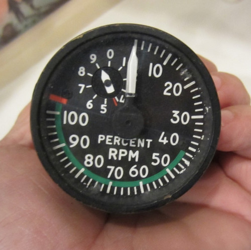 Aircraft gauge tachometer - aircraft, ge