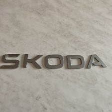 USED SKODA Silver Badge lettering High Quality 