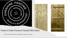PRESSURE TREATED TIMBER TONGUE AND GROOVE GARDEN GATE VARIOUS SIZES AVAILABLE