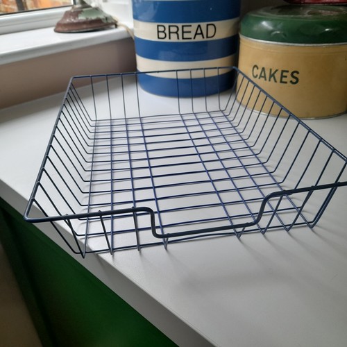 Blue wire letter - blue, retro