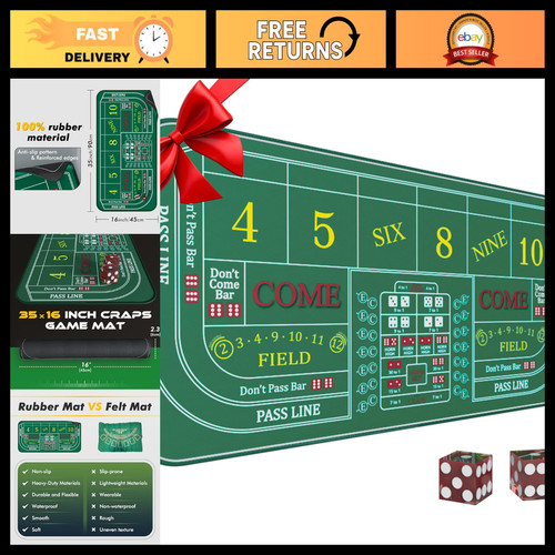 Craps table top - craps, mat