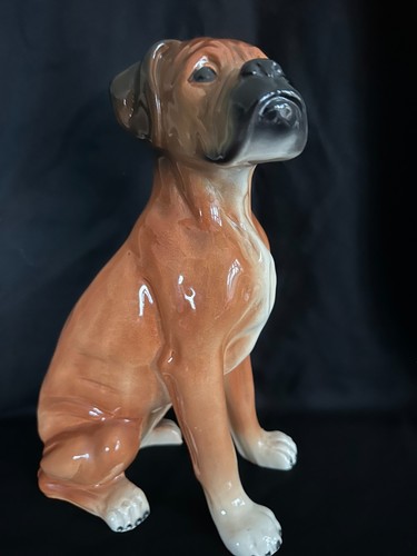 Boxer dog figurine 2 - dog, 1/2"