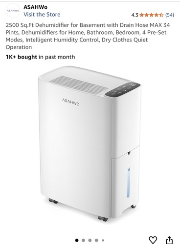 2500 dehumidifier for - 2500,